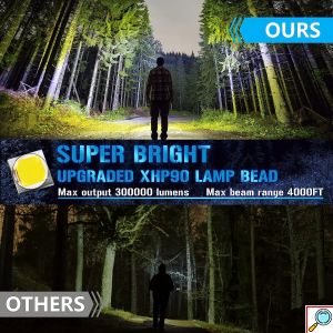 Αδιάβροχος Επαναφορτιζόμενος LED Φακός - Power Bank με Ηλιακό Πάνελ