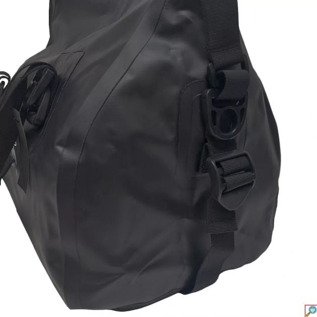 Στεγανός Αδιάβροχος Σάκος Χεριού - Ώμου PVC 40L με Κλείσιμο Roll-Up – Μαύρο