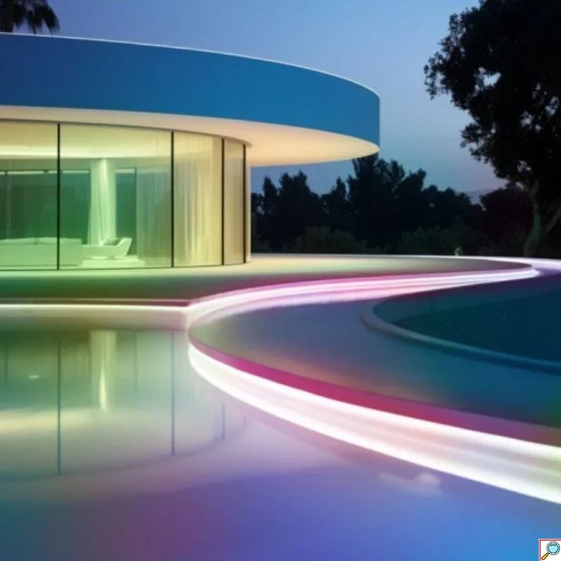 Αδιάβροχη Ηλιακή Ταινία LED 5m - 50W με Πολύχρωμο RGB Φωτισμό και Τηλεχειριστήριο - Aigostar