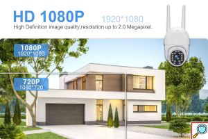 Αδιάβροχη IP Wi-Fi Κάμερα Παρακολούθησης 1080p με Ανίχνευση Κίνησης