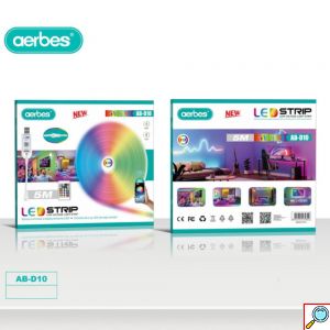 Αδιάβροχη Ταινία LED RGB 5m WiFi USB 5V με Τηλεχειριστήριο AERBES