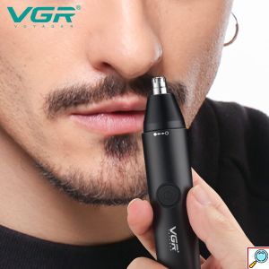 Αδιάβροχο Επαναφορτιζόμενο Trimmer Προσώπου - Ιδανικό για Φρύδια, Μύτη & Αυτιά - VGR