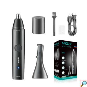 Αδιάβροχο Επαναφορτιζόμενο Trimmer Προσώπου - Ιδανικό για Φρύδια, Μύτη & Αυτιά - VGR