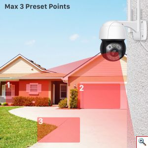 Αδιάβροχη Έξυπνη PTZ Κάμερα Ασφαλείας IP WiFi - Ethernet HQ 5MP, Pan / Tilt με Αισθητήρα Κίνησης, Αpp Κινητού, Νυχτερινή Λήψη, Ηχείο, Μικρόφωνο, VRT C-10