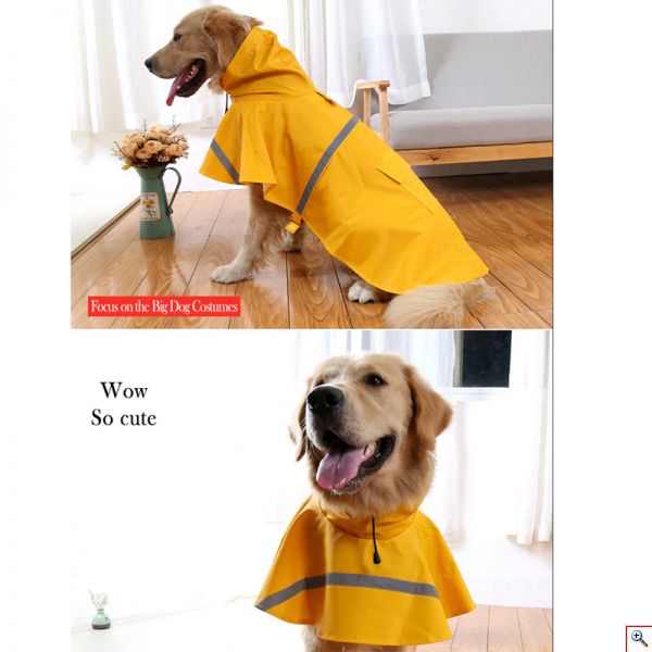 Αδιάβροχο Σκύλου με Κουκούλα & Ζώνη με Σκρατς Nobleza Διαθέσιμο σε 3 Χρώματα