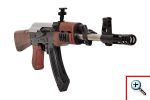 Αεροβόλο Όπλο Μοντελισμού με Laser Στόχευσης Submachine Gun AK47 Α+