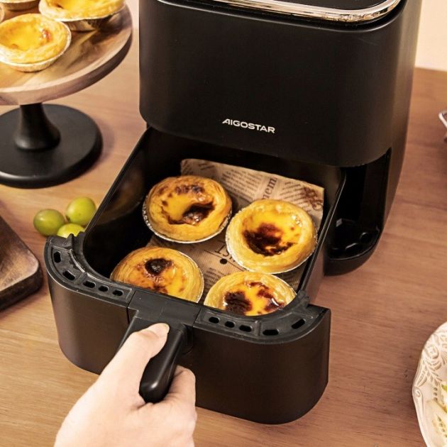 Φριτέζα Αέρος 2L 1200W – Υγιεινό Μαγείρεμα με Οθόνη Αφής - 8 Προγράμματα, Συμπαγής Σχεδιασμός, BPA Free, για 2-3 Άτομα