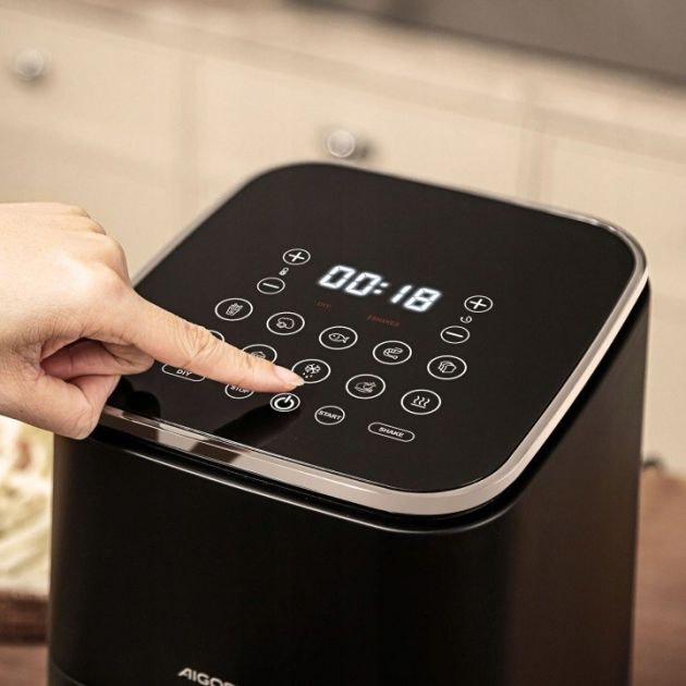 Φριτέζα Αέρος 2L 1200W – Υγιεινό Μαγείρεμα με Οθόνη Αφής - 8 Προγράμματα, Συμπαγής Σχεδιασμός, BPA Free, για 2-3 Άτομα