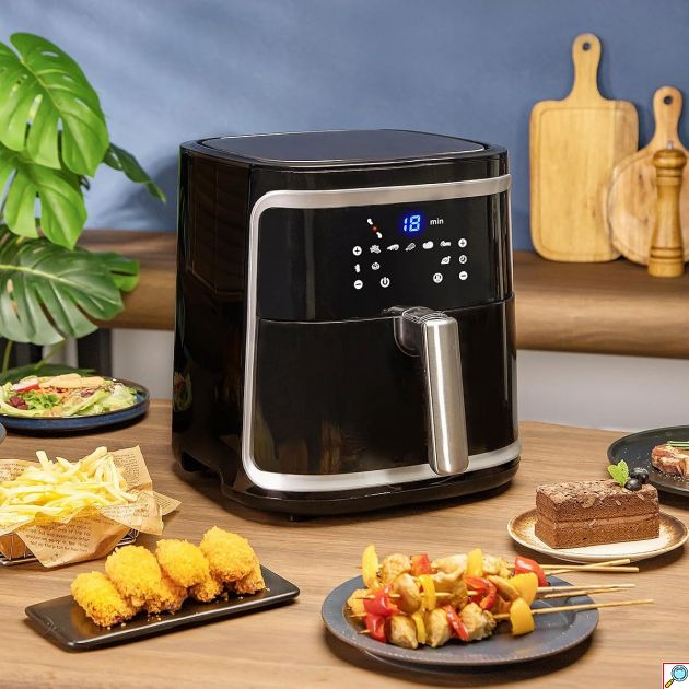 Φριτέζα Αέρος 7L 1900W – Ψηφιακή με Οθόνη Αφής - 7 Προγράμματα, Μεγάλη Χωρητικότητα, Οικογενειακό Μέγεθος, Υγιεινό Μαγείρεμα