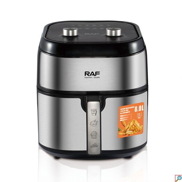 Φριτέζα Αέρος 8L 1800W – Υγιεινό Μαγείρεμα & Ευκολία - 360° Κυκλοφορία Αέρα, Μείωση Λαδιού 80%, Μεγάλη Χωρητικότητα