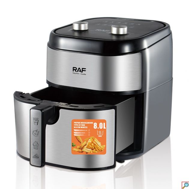 Φριτέζα Αέρος 8L 1800W – Υγιεινό Μαγείρεμα & Ευκολία - 360° Κυκλοφορία Αέρα, Μείωση Λαδιού 80%, Μεγάλη Χωρητικότητα