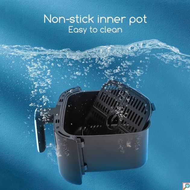 Φριτέζα Αέρος 4.2L 1400W – Ψηφιακή με Οθόνη Αφής & 8 Προγράμματα - Υγιεινό Μαγείρεμα, Ρύθμιση 50-200°C, Αντικολλητικός Κάδος
