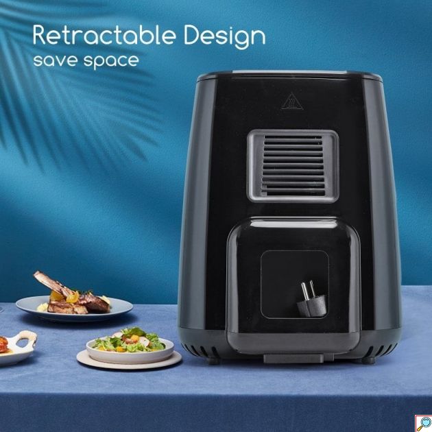 Φριτέζα Αέρος 4.2L 1400W – Ψηφιακή με Οθόνη Αφής & 8 Προγράμματα - Υγιεινό Μαγείρεμα, Ρύθμιση 50-200°C, Αντικολλητικός Κάδος
