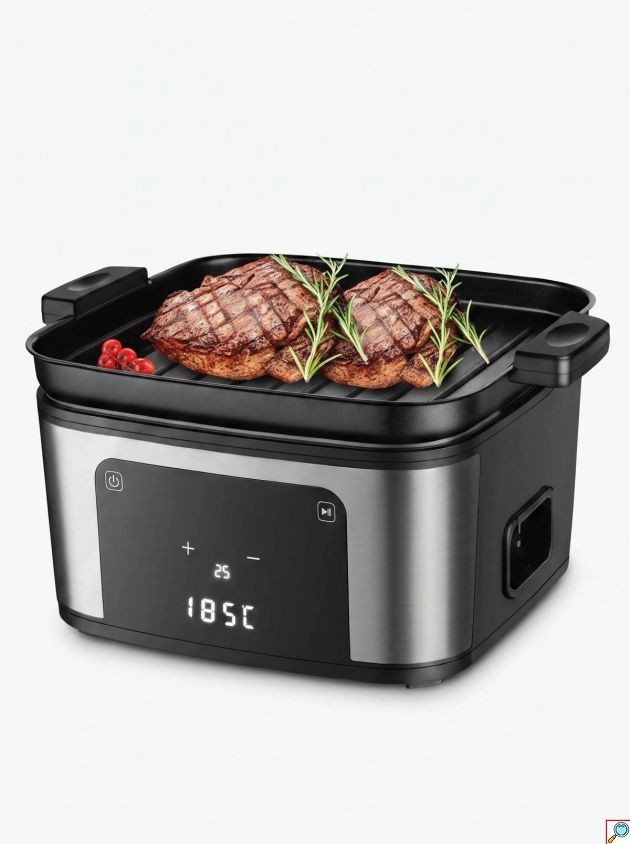 Φριτέζα Αέρος & Grill – 2 σε 1 με 5L & 2200W - Υγιεινό Μαγείρεμα, Ψηφιακή Οθόνη, Πολλαπλά Προγράμματα, Γρήγορο Ψήσιμο