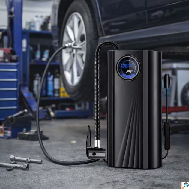 Φορητός Αεροσυμπιεστής 120W - Γρήγορο φούσκωμα ελαστικών και φουσκωτών