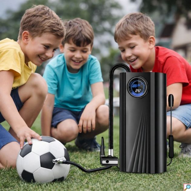 Φορητός Αεροσυμπιεστής 120W - Γρήγορο φούσκωμα ελαστικών και φουσκωτών