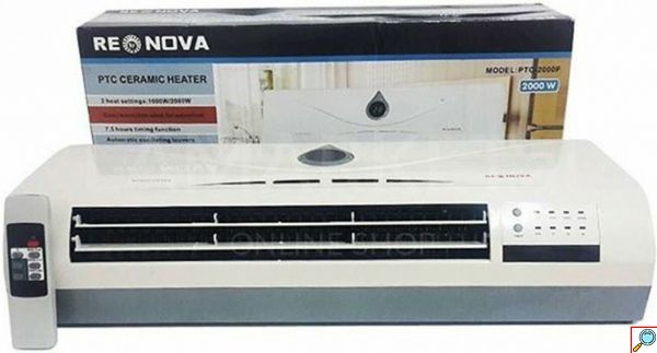 NOVA Ισχυρό Επιτοίχιο Θερμαντικό Σώμα τύπου Air Condition με Τηλεχειριστήριο PTC-2000F