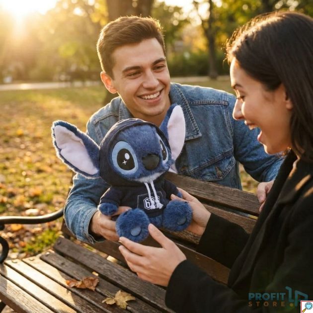 Λούτρινο Παιχνίδι Stitch Με Φούτερ 35cm – Απαλή Αγκαλιά