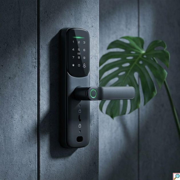 Έξυπνη Κλειδαριά Πόρτας F6 SL-0050-33 με Δακτυλικό Αποτύπωμα & Κωδικό – Ηλεκτρονική Ασφάλεια Χωρίς Κλειδί - Βιομετρική Πρόσβαση