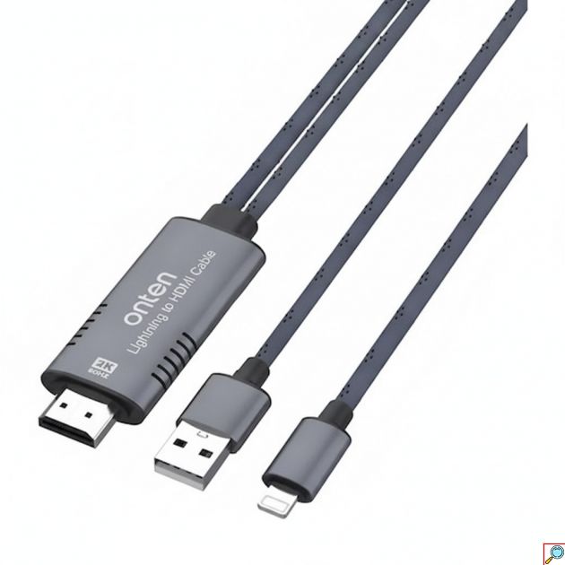 Καλώδιο Lightning σε HDMI - Προβολή 4K HDR σε Μεγαλύτερη Οθόνη, 1.8m για iPhone και iPad