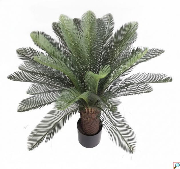 Τεχνητό Φυτό Φοίνικας Cycas 95cm Σε Γλάστρα - Φυσική Όψη Χωρίς φροντίδα - Ιδανικό Για Διακόσμηση, Βιτρίνες & Event