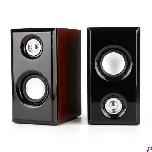Ηχεία Υπολογιστή 2.0 Stereo - Ήχος 5W με USB και Jack 3.5mm, Ρύθμιση Έντασης