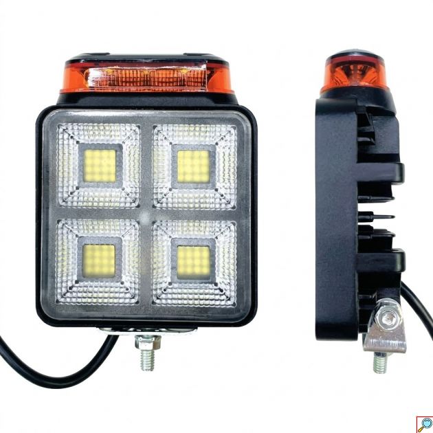 Προβολέας Εργασίας LED 25W με Φάρο 360° - 10-50V, Φωτισμός και Προειδοποιητική Σήμανση