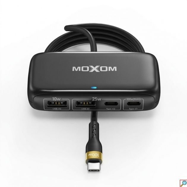 Καλώδιο Φόρτισης PD 100W - 4 σε 1, 2x USB-C & 2x USB-A, 1.5m, Γρήγορη Φόρτιση