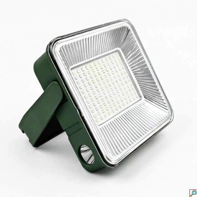 Ηλιακός Προβολέας LED 100W - Φορητός Φωτισμός για Κάμπινγκ, Ηλιακή Φόρτιση, 3600mAh, 8000K