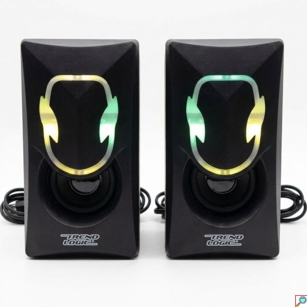 Ηχεία Υπολογιστή 6W - RGB LED Φωτισμός & Στερεοφωνικός Ήχος - USB & AUX 3.5mm για Gaming, Μουσική & Ταινίες