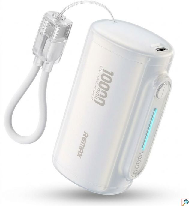 Power Bank 10000mAh 22.5W - Γρήγορη Φόρτιση PD με Ενσωματωμένο Καλώδιο USB-C & Οθόνη LED, Compact Σχεδιασμός για Ταξίδια