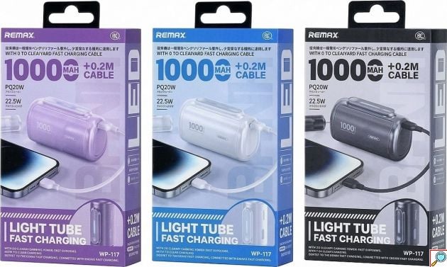 Power Bank 10000mAh 22.5W - Γρήγορη Φόρτιση PD με Ενσωματωμένο Καλώδιο USB-C & Οθόνη LED, Compact Σχεδιασμός για Ταξίδια