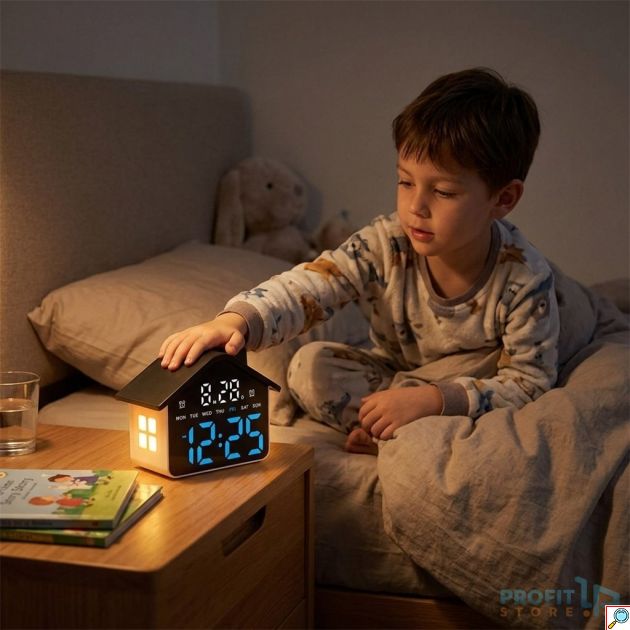 Ψηφιακό Ξυπνητήρι LED - Σχεδιασμός Σπιτιού με Φωτισμό Νυκτός