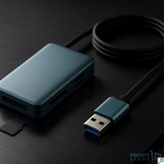 Card Reader 5 Σε 1 USB - Γρήγορη ανάγνωση & μεταφορά αρχείων - 5-σε-1, Θύρα USB
