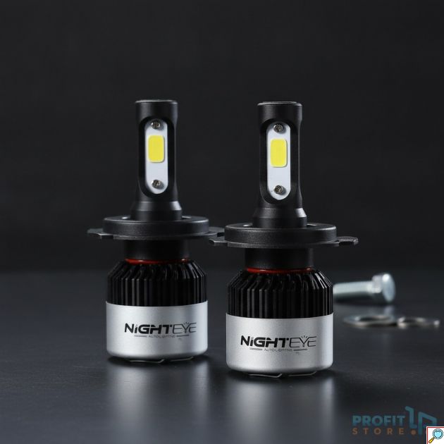 Λάμπες LED Αυτοκινήτου - 72W, 9000LM, 6500K, IP68 - Σετ 2 Τεμαχίων Για Καθαρό Λευκό Φωτισμό