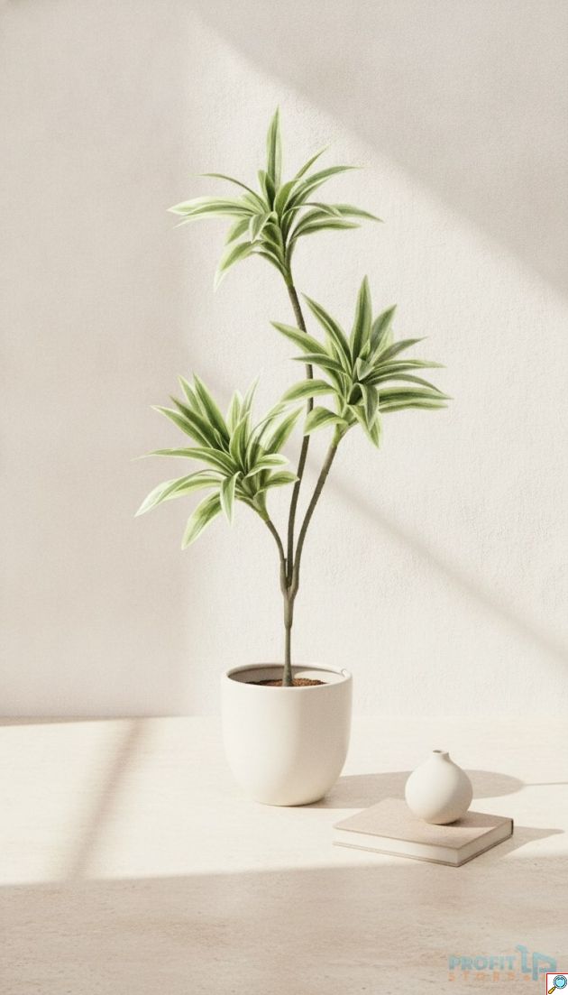 Διακοσμητικό Τεχνητό Φυτό Dracaena Πράσινο - Φυσική Εμφάνιση Χωρίς Συντήρηση