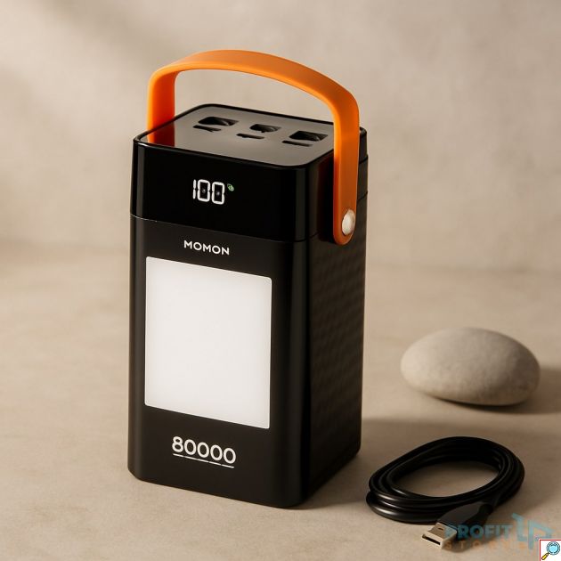 Power Bank 80000mAh - Γρήγορη Φόρτιση 22.5W, Φακός LED και Μεγάλη Αυτονομία για Συσκευές