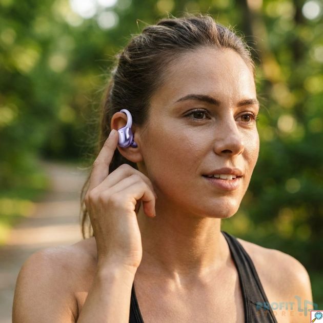 Ακουστικά Bluetooth - Σταθερή εφαρμογή & έξυπνος touch έλεγχος - Κλιπ αυτιών, θήκη φόρτισης, ασύρματα