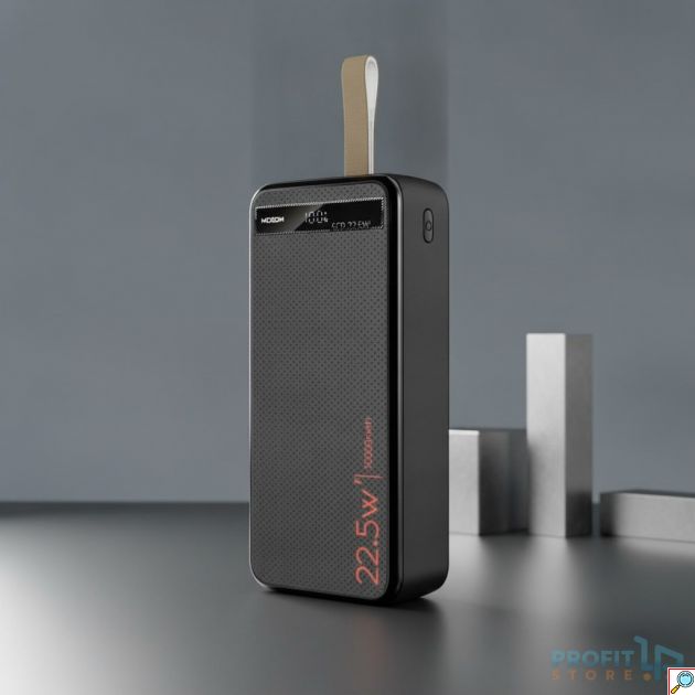 Power Bank 30.000mAh - Ταχεία Φόρτιση SCP 22.5W & PD20W, Ενσωματωμένα Καλώδια Και Οθόνη LCD