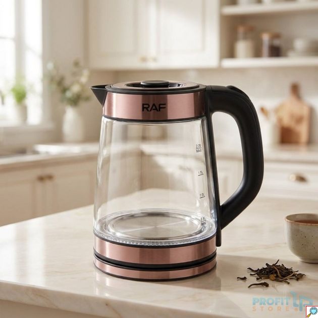 Ηλεκτρικός Βραστήρας - 2,2L 2000W, LED & Θερμοστάτης - Βάση 360° για γρήγορη θέρμανση νερού