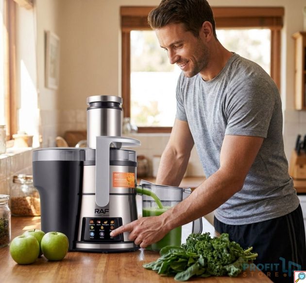 Αποχυμωτής 800W - Slow Juicer με Διαχωρισμό Χυμού & Πολτού, 2,4L χωρητικότητα