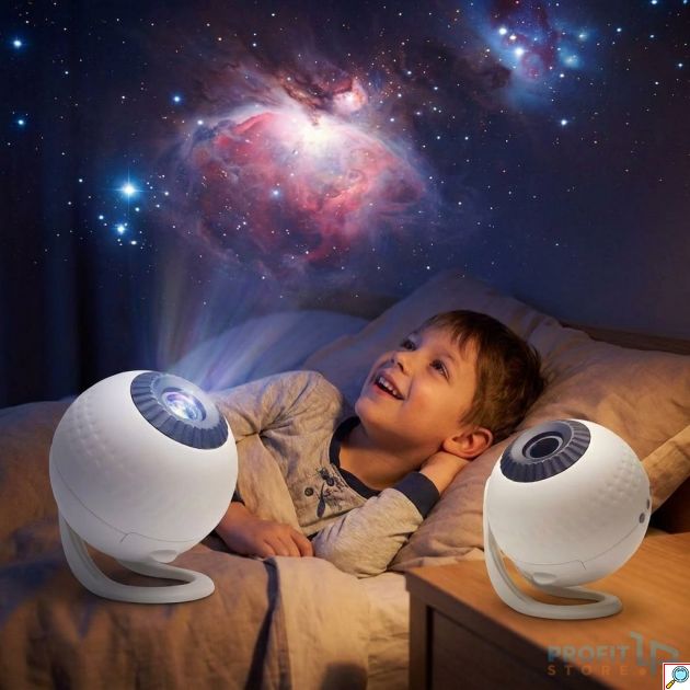 Galaxy Projector 2 σε 1 - Διαστημικές Προβολές & Bluetooth Ηχείο