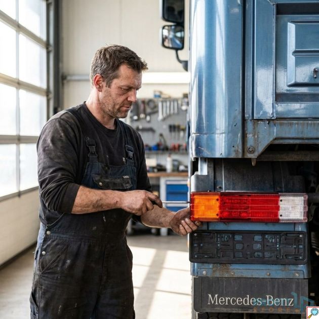Πίσω Φανάρι Φορτηγού για Mercedes-Benz 24V 55W - Ανταλλακτικό Φωτιστικό Σώμα Υψηλής Αντοχής