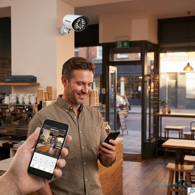 Σετ Κάμερες Ασφαλείας CCTV - 4 Κάμερες AHD 1080P με DVR - Νυχτερινή Όραση, IP66 Αδιάβροχες, Απομακρυσμένη Πρόσβαση, Intercom