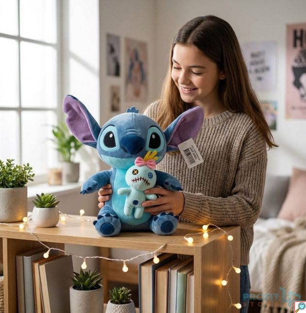 Λούτρινο Παιχνίδι Stitch Με Κούκλα 35cm – Μαλακό & Αγαπημένο