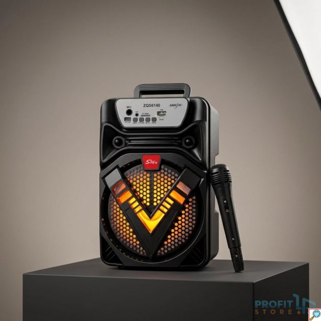 Φορητό Ηχείο Bluetooth - 12W ισχύς, FM & TWS με LED φωτισμό