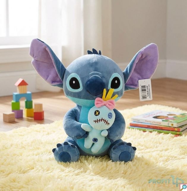 Λούτρινο Παιχνίδι Stitch Με Κούκλα 35cm – Μαλακό & Αγαπημένο