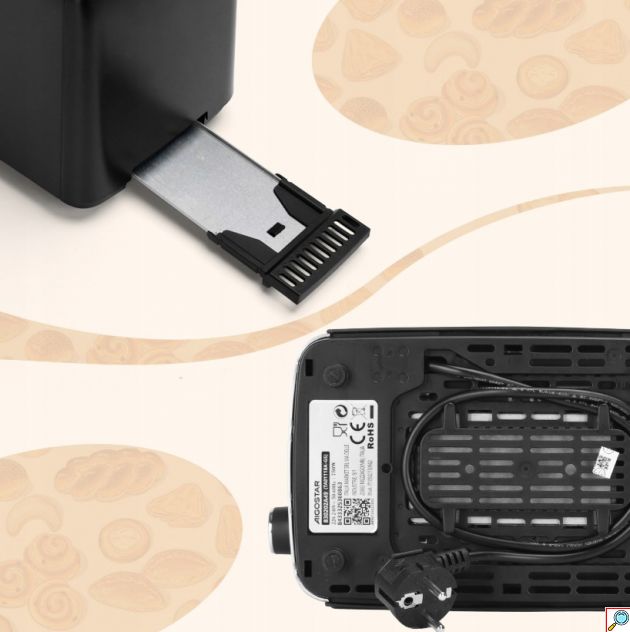 Φρυγανιέρα Aigostar 750W με 2 Θέσεις και 7 Επίπεδα Ψησίματος, Μαύρη