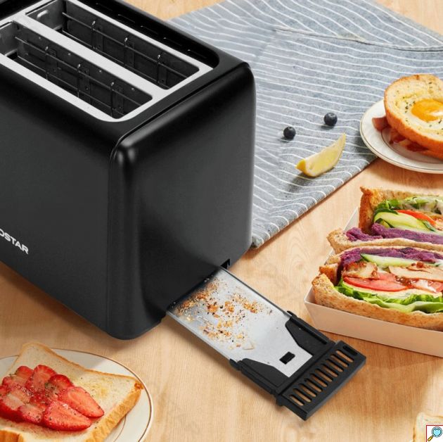 Φρυγανιέρα Aigostar 750W με 2 Θέσεις και 7 Επίπεδα Ψησίματος, Μαύρη