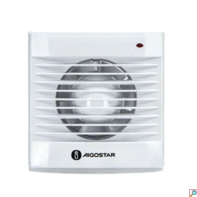 Ανεμιστήρας Εξαερισμού AIGOSTAR 125mm – Επιτοίχιος και Οροφής 14W ABS Λευκός